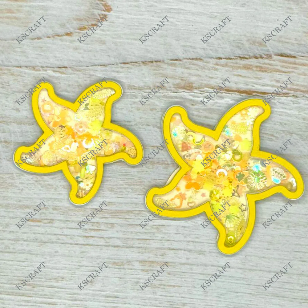 KSCRAFT Starfish Shaker Cutting Dies Stencils for DIY Scrapbooking Decorative Embossing DIY Paper Cards