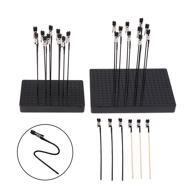 1 Set Flexible Modeling Tools For Airbrush Model Crafting Model Painting Stand Base Holder With Magnetic Alligator Clips Sticks