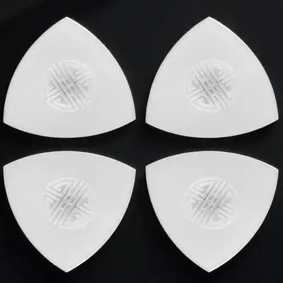 

4pcs Ruan Plectrum Nylon Liuqin Pick Compact Handy Stringed Instrument Accessory Durable Smooth Strumming Practice Tool