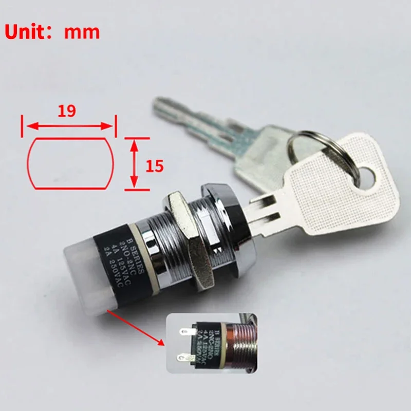 KRE 1/5Sets Forklift Elevator First Floor Power Key Switch 2801 Beauty Instrument Electronic Lock