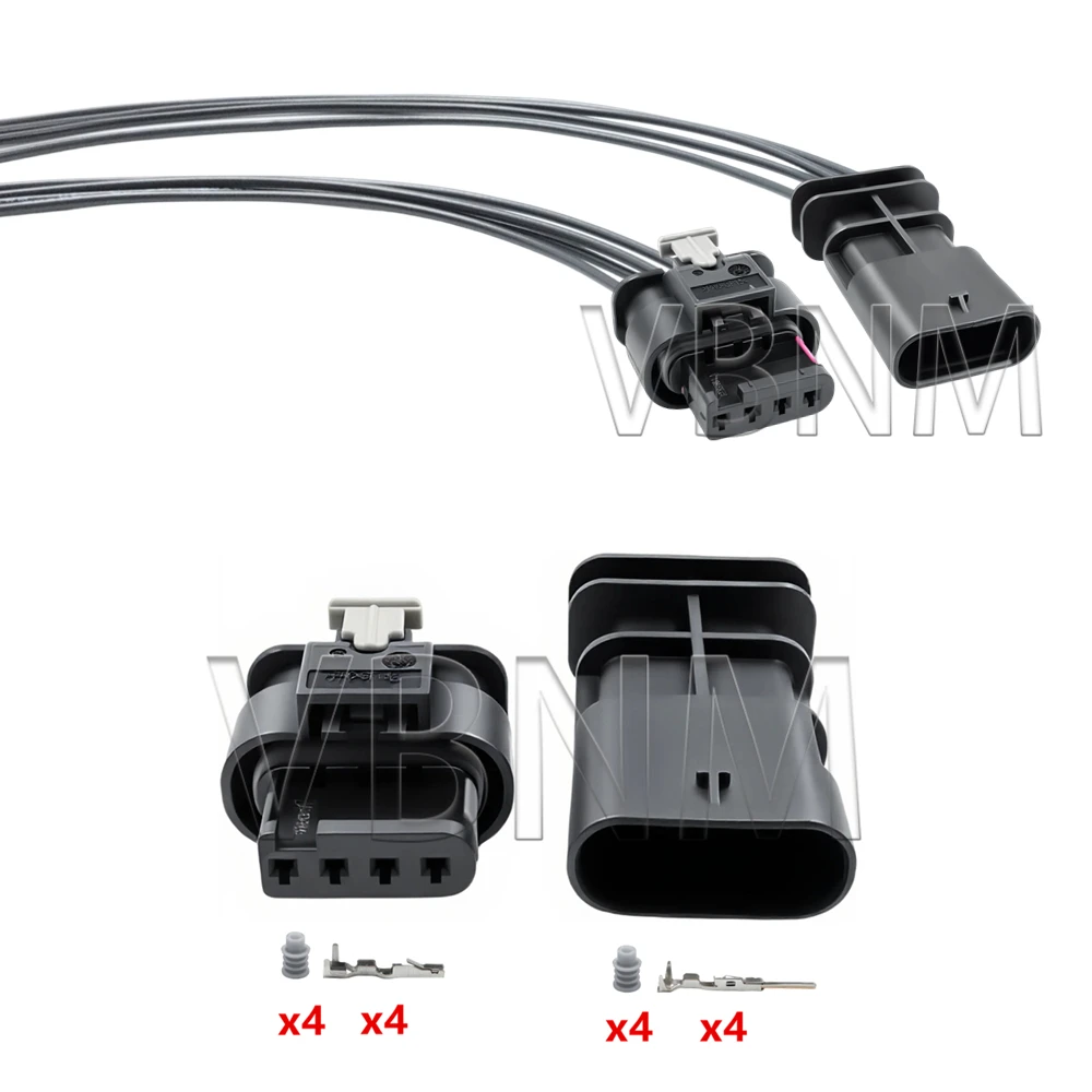 4 Pin 1-1564559-1 1718645-1 4F0973704 4F0 973 704 Automobile Reversing Radar Cable Socket For VW Audi Benz