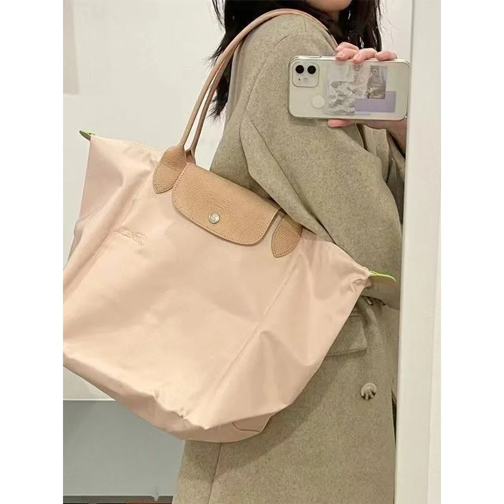 

2025 French Lc Dumpling Bag Embroider Style Women's Shoulder Bag Satchel Tote Bag Work Clothing Women's Bag