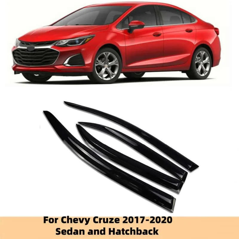 Cars Accessories Door Side Window Visor Deflector Sun Rain Guard Shade Protector For Chevrolet Cruze Hatchback Sedan 2017-2020