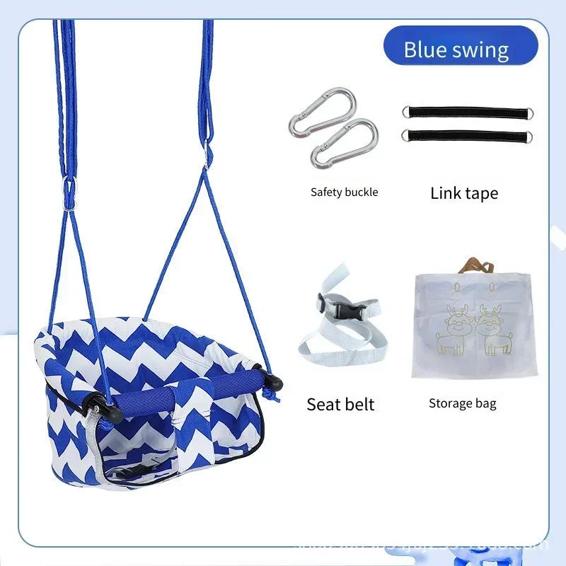 Toddler Indoor Outdoor Swing Hammock Chair Style Cloth Hanging Seat Fits Door Frame Home Garden Playground Kids’ Play Leisure