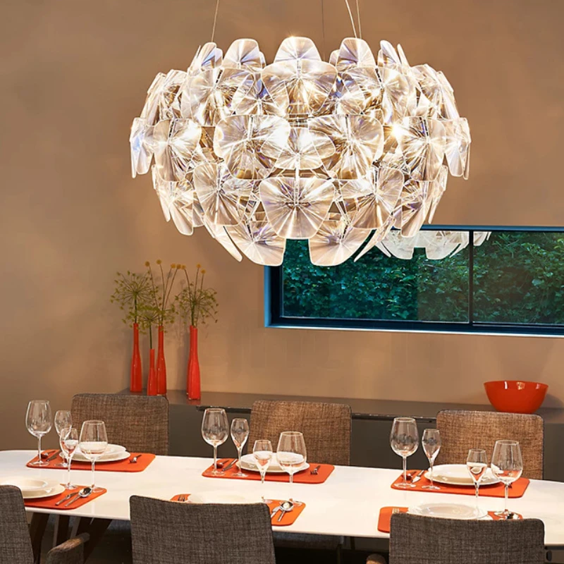 Lustre de pinha italiano, moderno, criativo, sala de estar, sala de jantar, decoração, teto, luz suspensa, arte acrílica, luz pendente