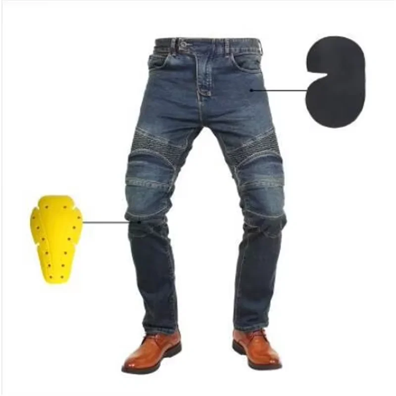 

Motorcycle riding pants jeans racing Popular worldwide men and women motorcycle anti-fall high elastic pants