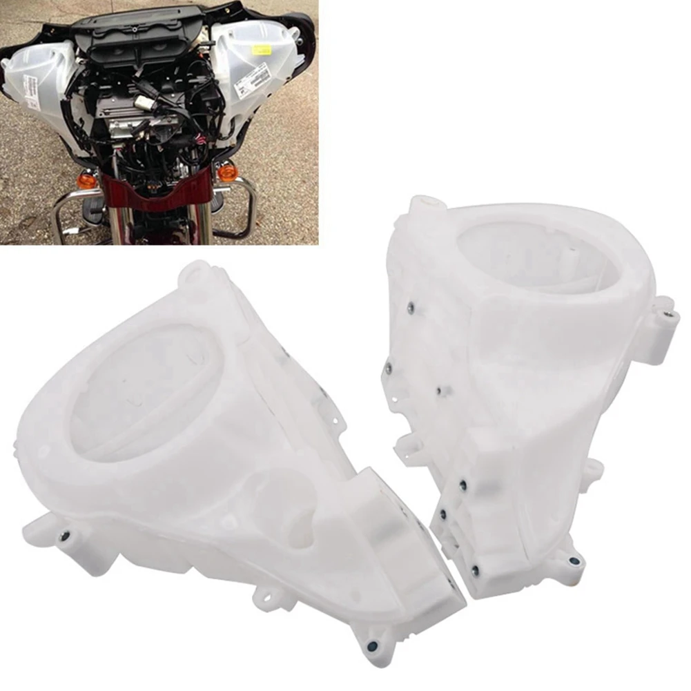 Motorcycle Inner Fairing Speakers Cover White L&R Fits for Touring Electra Street Glide FLHT FLHX FLHR 2014-2018 New