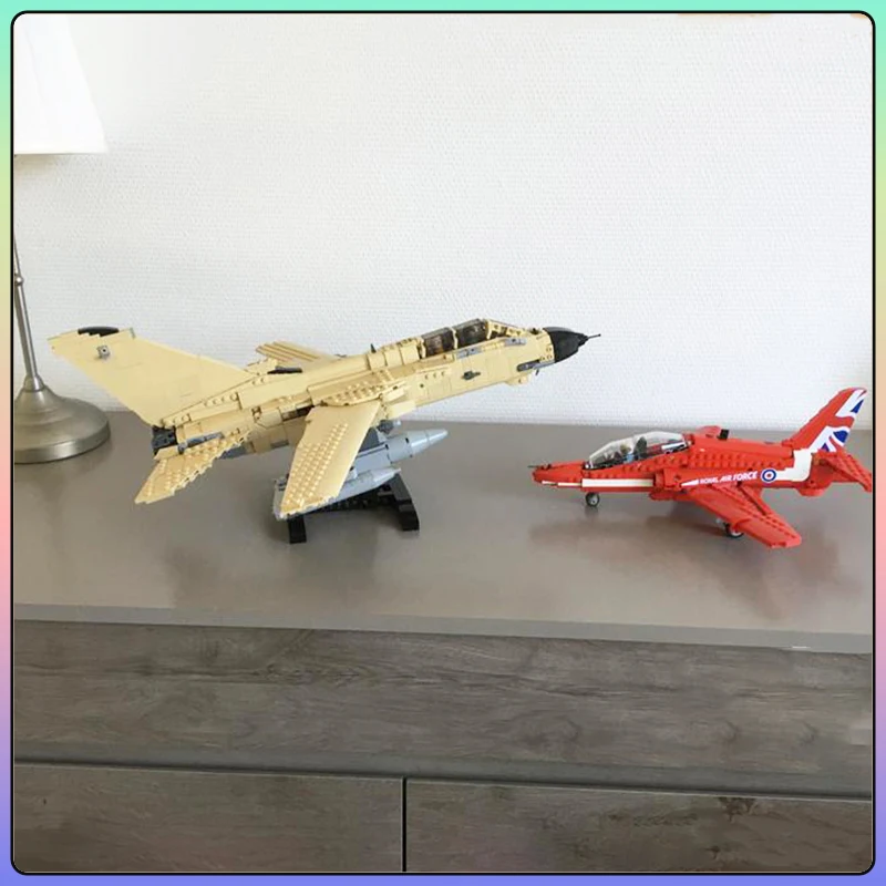 Military MOC RAF Panavia Tornado GR1 Variable Wing Fighter Bombers Building Blocks Model Suit DIY Boys'Toys Christmas Gifts