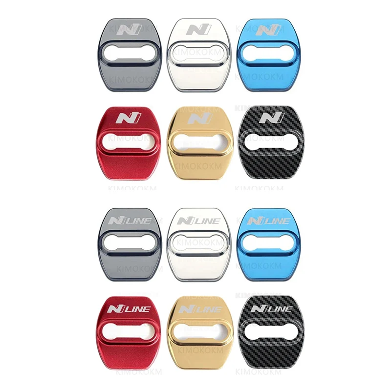 Juego de 4 Cubiertas para Cerraduras de Puerta de Coche Hyundai ELANTRA N Line, Adhesivos Antirust para Hyundai Tucson, Creta, I20, I30, ENCINO, MISTRA, Sonata