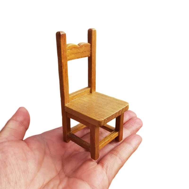 1:12 دمية مصغرة كرسي الظهر كرسي نموذج الأثاث اكسسوارات ل بيت الدمية ديكور الاطفال التظاهر اللعب اللعب