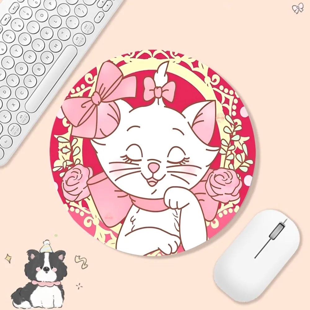 لوحة ماوس ديزني ذا أريستوكاتس ماري، إصدار صغير مستدير السرعة، لوحة مفاتيح كمبيوتر، طاولة مكتبية، حصيرة ماوس للكمبيوتر المحمول