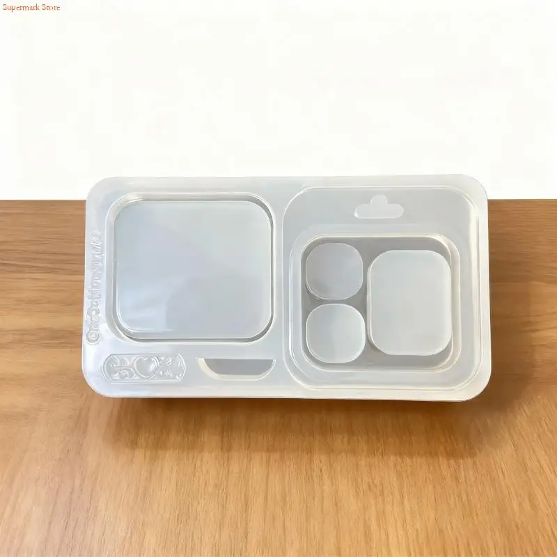 Q5WE Silicone Mould With Three Cavities Easy Releases For Handmade Jewelry