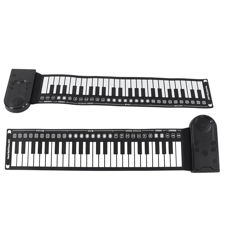 Keyboard Piano Roll Up Electric Piano For Beginners Foldable 49 Keys Electronic Piano Durable Easy Install Easy To Use