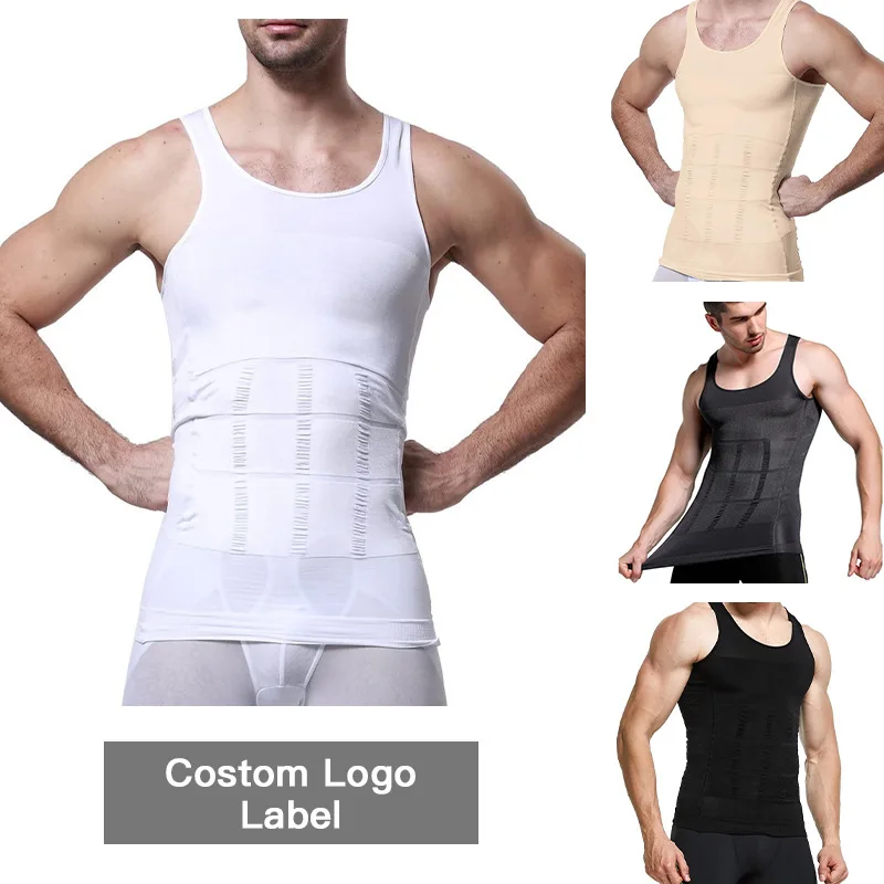 Men's Shapewear Vest Waist Tie Belly Underwear Vest