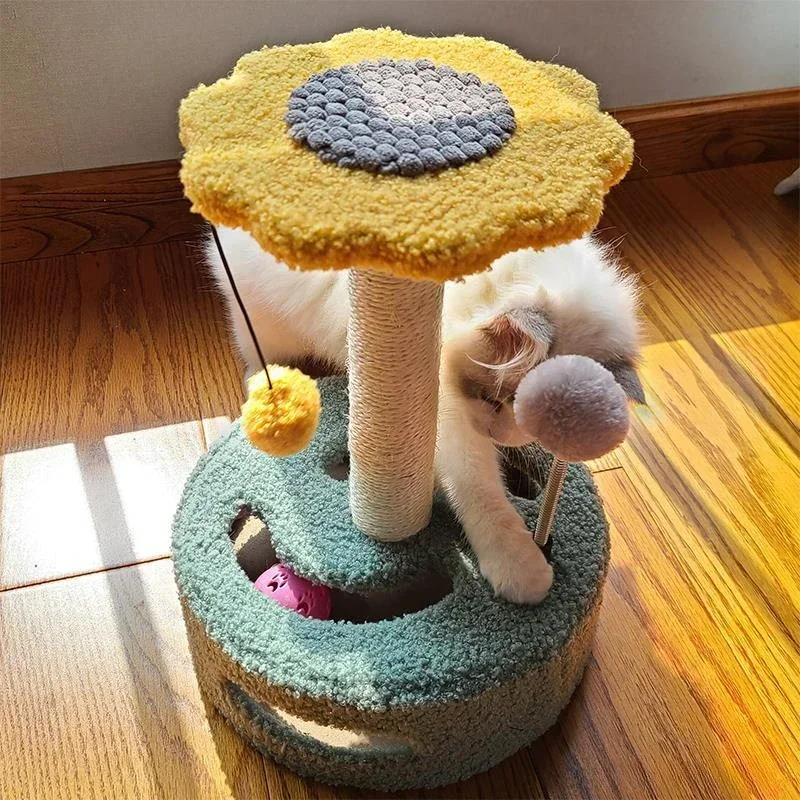 Multifunctional small cat climbing frame  Stable and durable sisal posts Cat Jump pet supplies  Cat’s entertainment park