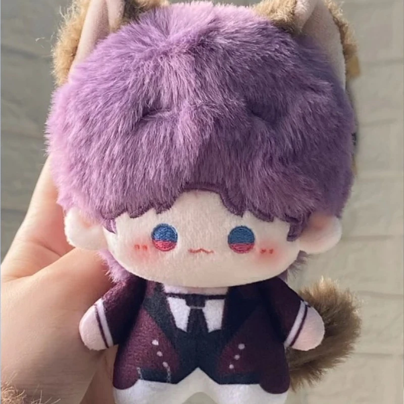10cm 러브앤딥스페이스 게임 라파엘 코스프레 고양이 귀 꼬리 애니메이션 ACG 굿즈 피규어 치 유/친 체 봉제인형 여자친구 선물 인형