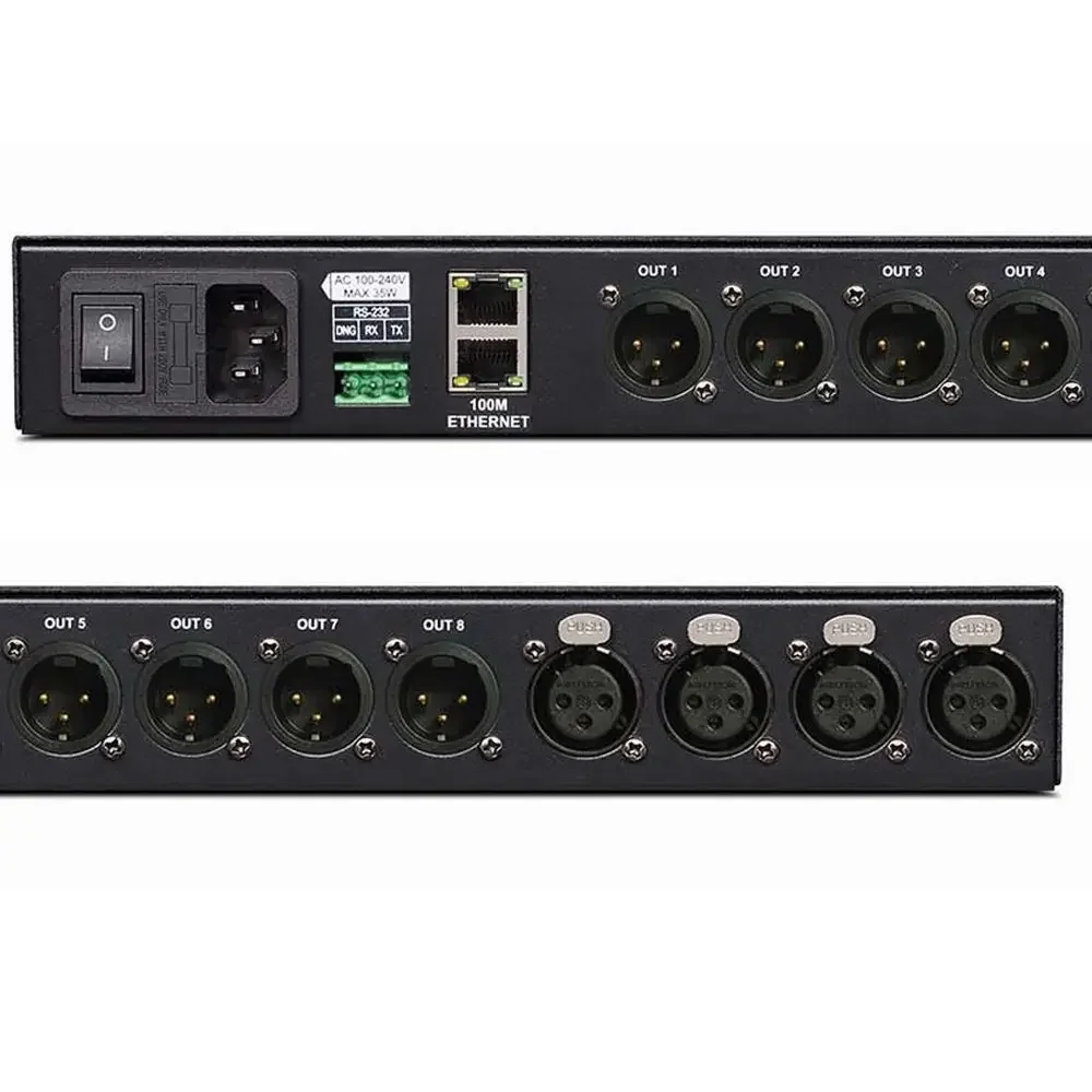 DPA0408RTS Sound Audio Processor Multi Effect Dsp Audio Processor With FIR Professional Grade Digital Audio Processor