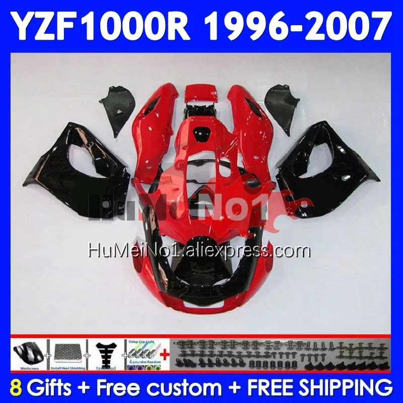 Thunderace For YAMAHA YZF 1000R YZF1000R Glossy red 96 97 98 99 00 01 354No.31 YZF-1000R 2002 2003 2004 2005 2006 2007 Fairing