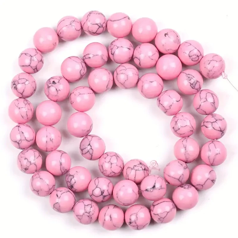 6mm-10mm Pink Turquoise Is Used to Make Accessories for Jewelry, Necklaces, Bracelets, and Earrings