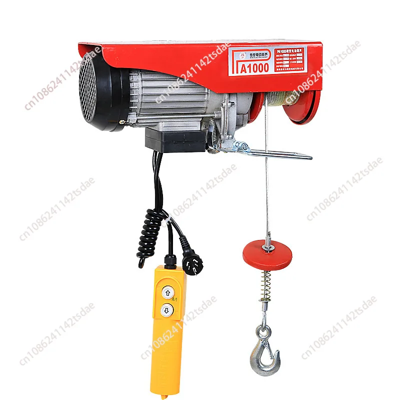 

600Kg 1T Heavy Duty Wired Electric Hoist 3- 6M 12M Lift Height For Home Construction Small Crane Machine