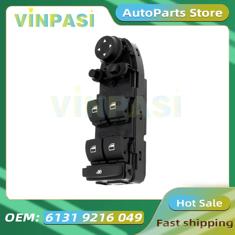 

Автомобильный переключатель электрического стеклоподъемника, подходит для BMW 3 серии X1 X5 E70 E84 E90 E91, кнопка переключения стеклоподъемника 61319216049