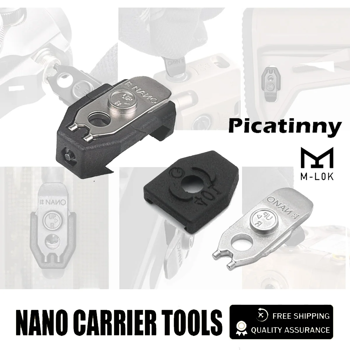 

Tactical Weapon Adjustment GEAR NANO Multifunctional Tool With 20mm Picatinny MLOK Mount Quick Adjust Holographic Sight Tool