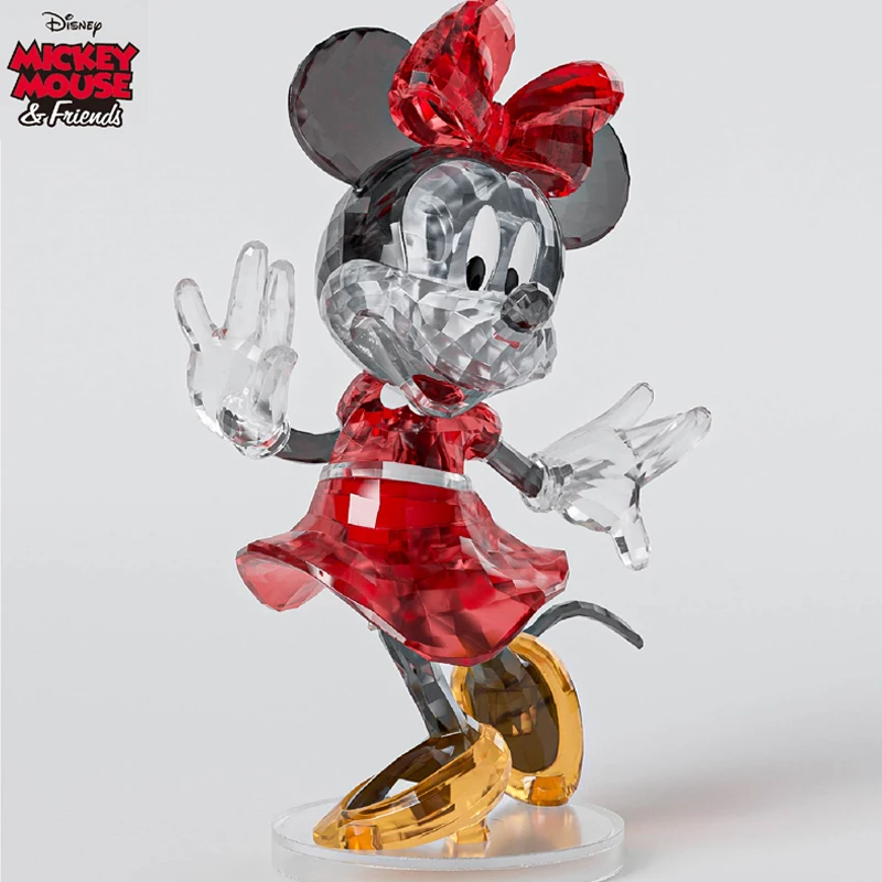 Disney Minnie Mouse Crystal Building Blocks Three-dimensional Assembled Model Toys Adult Children\'s Educational Toys Gift