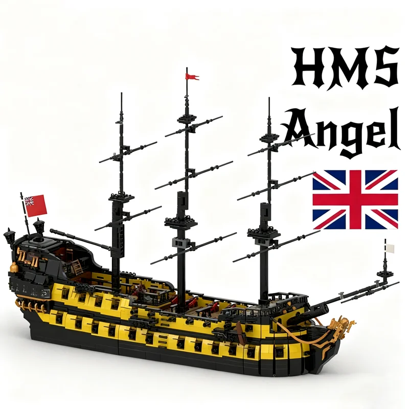 5782PCS MOC Pirate Sailing Ship Model Collector Intricate Showpiece Precision Construction Brick Display Collectible Toy Gift
