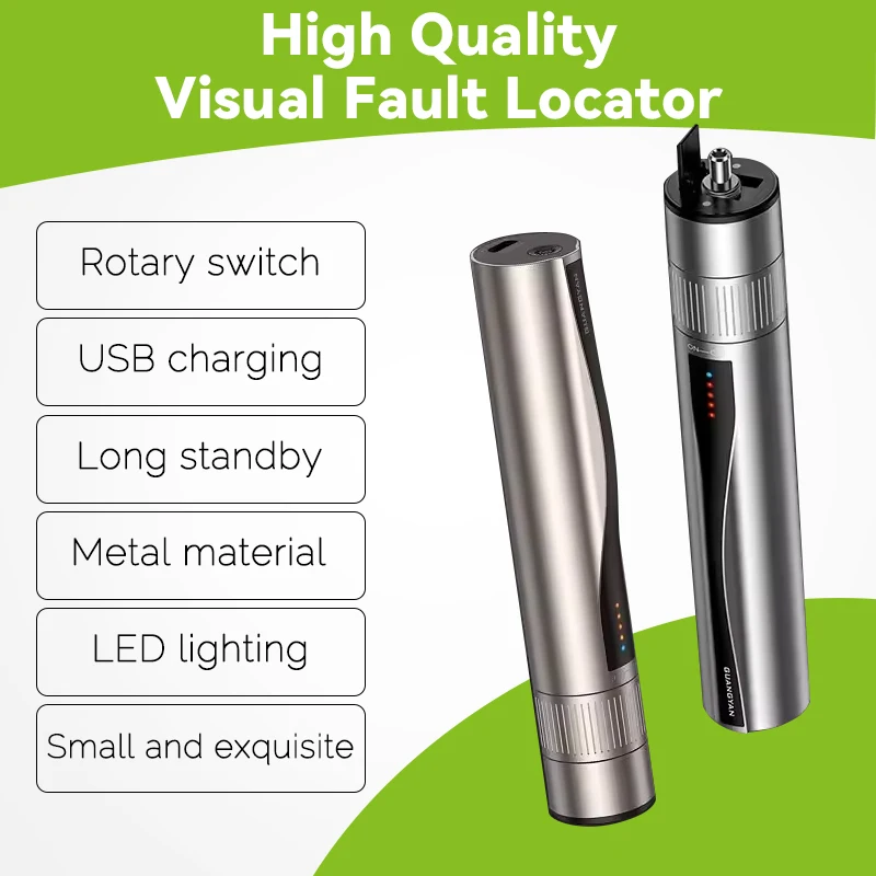 5-30mW VFL Fiber Optical Cable Tester Pen Lithium Battery Visual Fault Locator for FC/SC/ST Rechargeable Red Light Pen