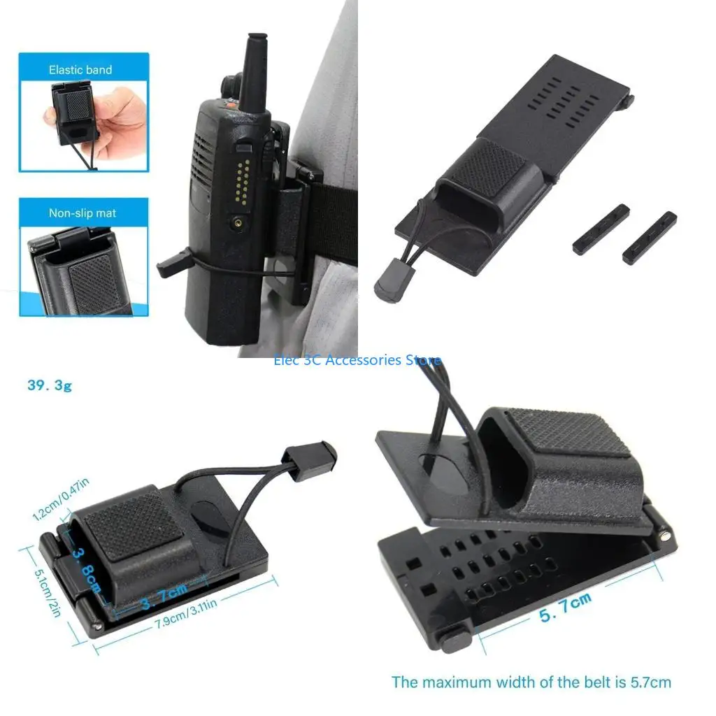 Y51A Secure Radio Carriers Clip for Construction Workers, Warehouse Staff Service Belts, Two Way Radio in Use