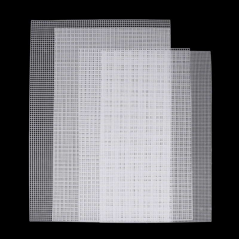Handcraft Latch Hook Bags Made Plastic Grid Hook Crafts Accessory Plastic Mesh Cloth For Bag Rug Thread Hook Craft Supplies