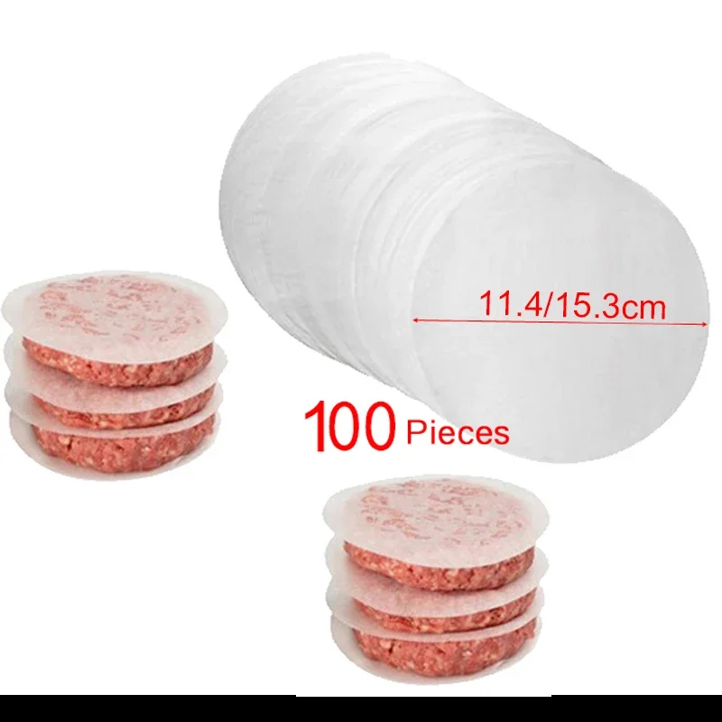 100Pcs/Lot Hamburger Press Patties Papers Patty Oil Paper Drop Shipping