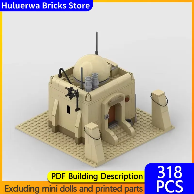 Star Movies Model MOC Building Bricks Military Desert Base Houses Modular Technology Gifts Holiday Assemble Children Toys Suit