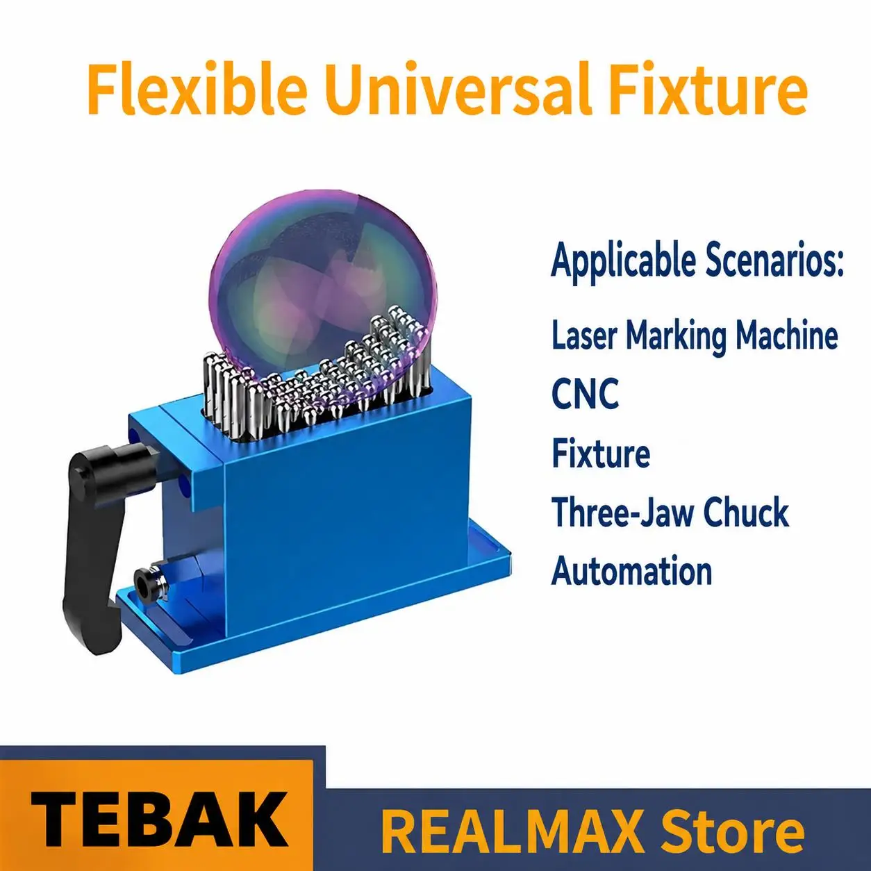 CNC Workholding Flexible Fixture Split Vice Irregular Contour Flexible Clamp Jaw For Laser Marking Equipment