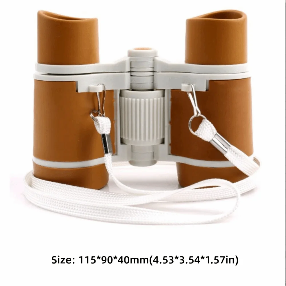 Multicolor Binoculars ABS Plastic Rubber Portable Telescope High Definition Eye Protection Magnifying Science and Education
