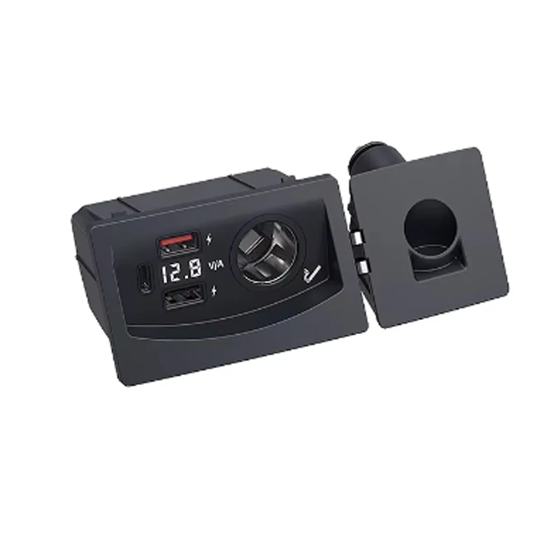 Para audi a4 b8 a5 a4 allroad s4 rs4 q5 sq5 8r s5 rs5 carregador de carro usb carregamento rápido isqueiro divisor qc3.0 tipo-c pd2.0