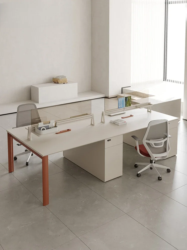 Office desks, chairs, screens, workstations, employee combinations, card seats, office staff desks, minimalist office furniture