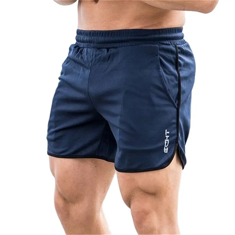 Homens esportes jogging shorts de fitness secagem rápida dos homens do ginásio shorts do esporte dos ginásios calças curtas dos homens novo verão