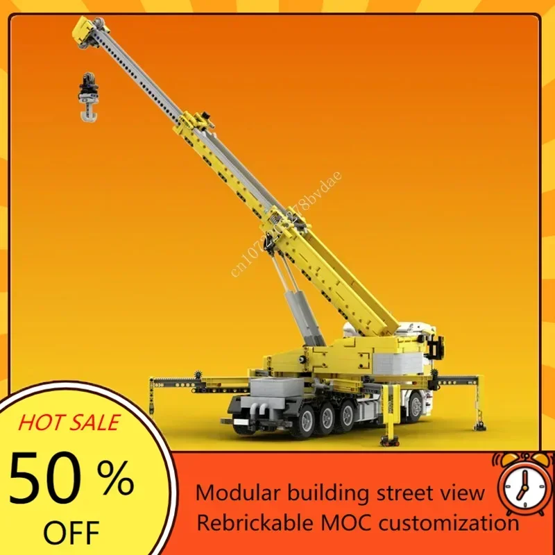 3517 個 MOC 都市交通 164L ヘビーデューティクレーントラックモデルカスタムパズル DIY アセンブリ教育クリエイティブパズル子供のおもちゃ
