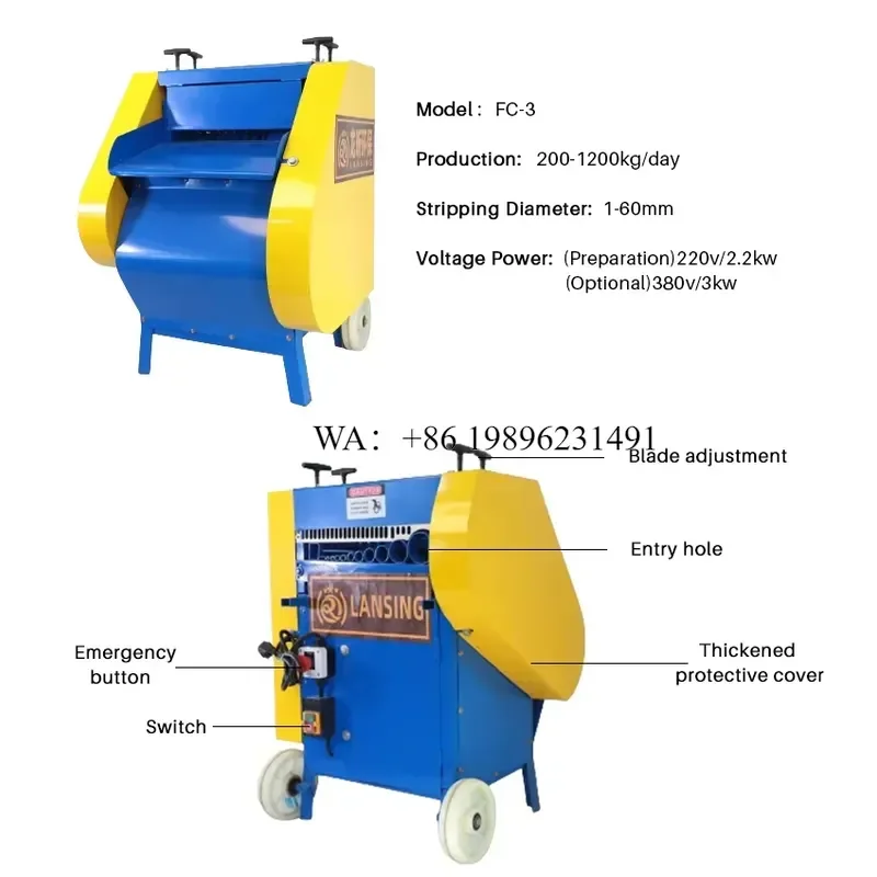Wmwmnu Automatic Small Wire Stripping for Scrap Copper Cable Peeling Tool