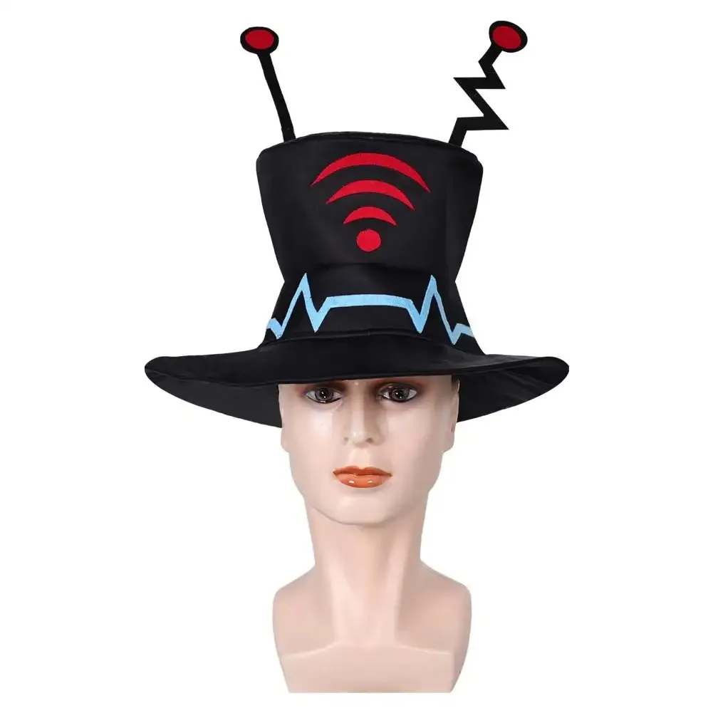 Sombrero de Cosplay de Anime Vox para hombre y mujer, gorra de dibujos animados Hell Inn Roleplay, accesorios de disfraz Unisex, accesorios de traje de Halloween