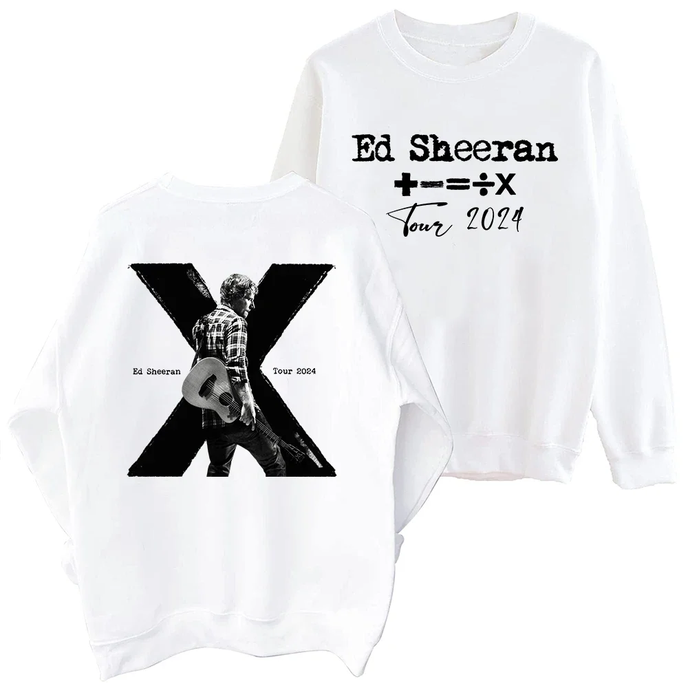 

2025Ed Sheeran Tour 2025 10th Memorialize Толстовка Harajuku с круглым вырезом и длинными рукавами, толстовка большого размера для фанатов, подарочная толстовка с капюшоном для мужчин