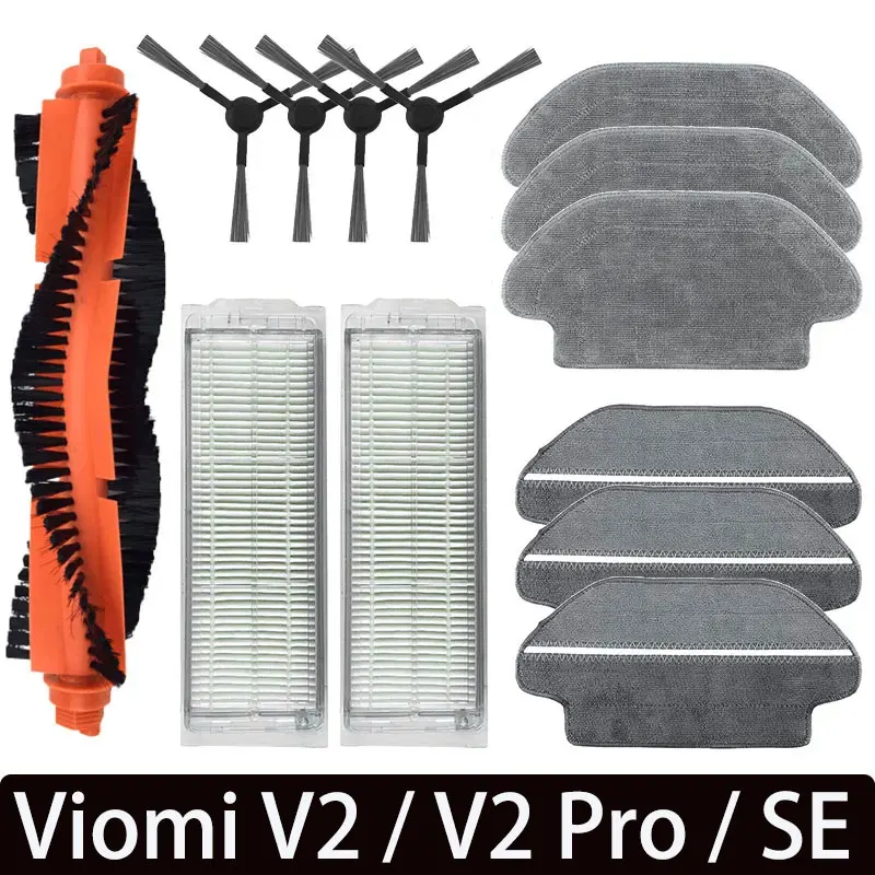 For Viomi V2 SE Conga 3490 3690 Xiaomi Mi Robot Vacuum-Mop Pro STYTJ02YM STYJ02YM Accessories Main Side Brush Hepa Filter Mop