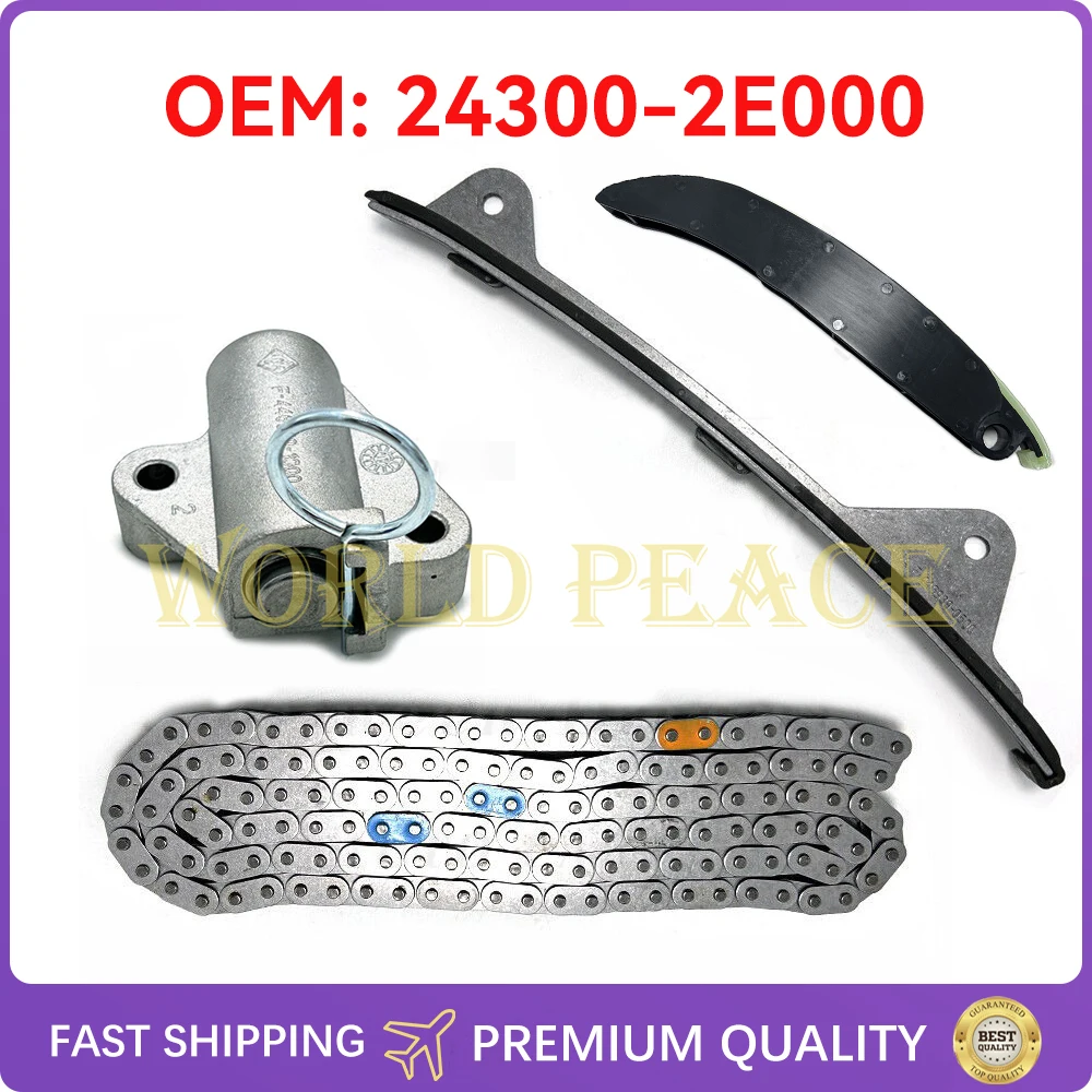 

Brand New Timing Chain Kit 243002E000 24300-2E000 For kia Soul Hyundai Elantra L4 Engine NU 11-16 1.8L 2.0L