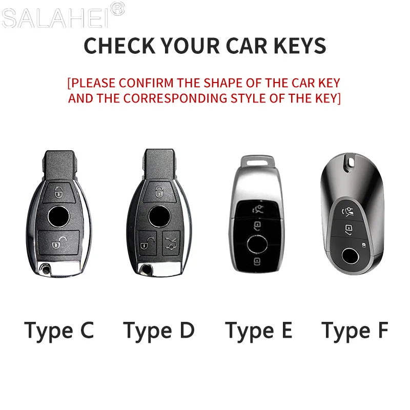 Car Key Case For Mercedes Benz A B C E S G R Class GLS GLA GLK GLC CLS CLA AMG W204 W205 W212 W463 W176 W213 W177 C260 C300 S400