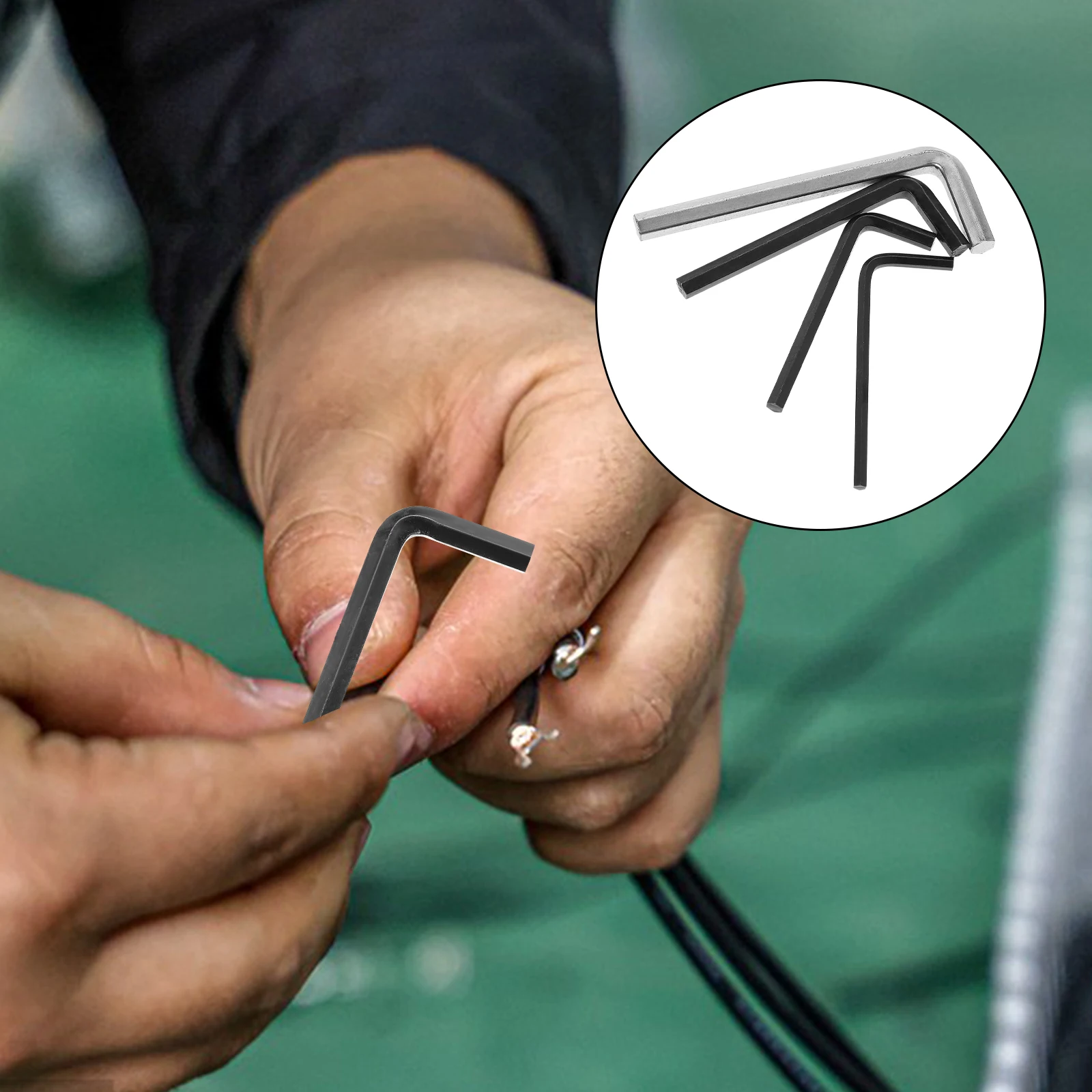 

L-Shaped Carbon Steel Hex Wrench Durable Hand Tool For Bike Furniture Motorcycle Repair Long Metal Socket Allen Key L Key