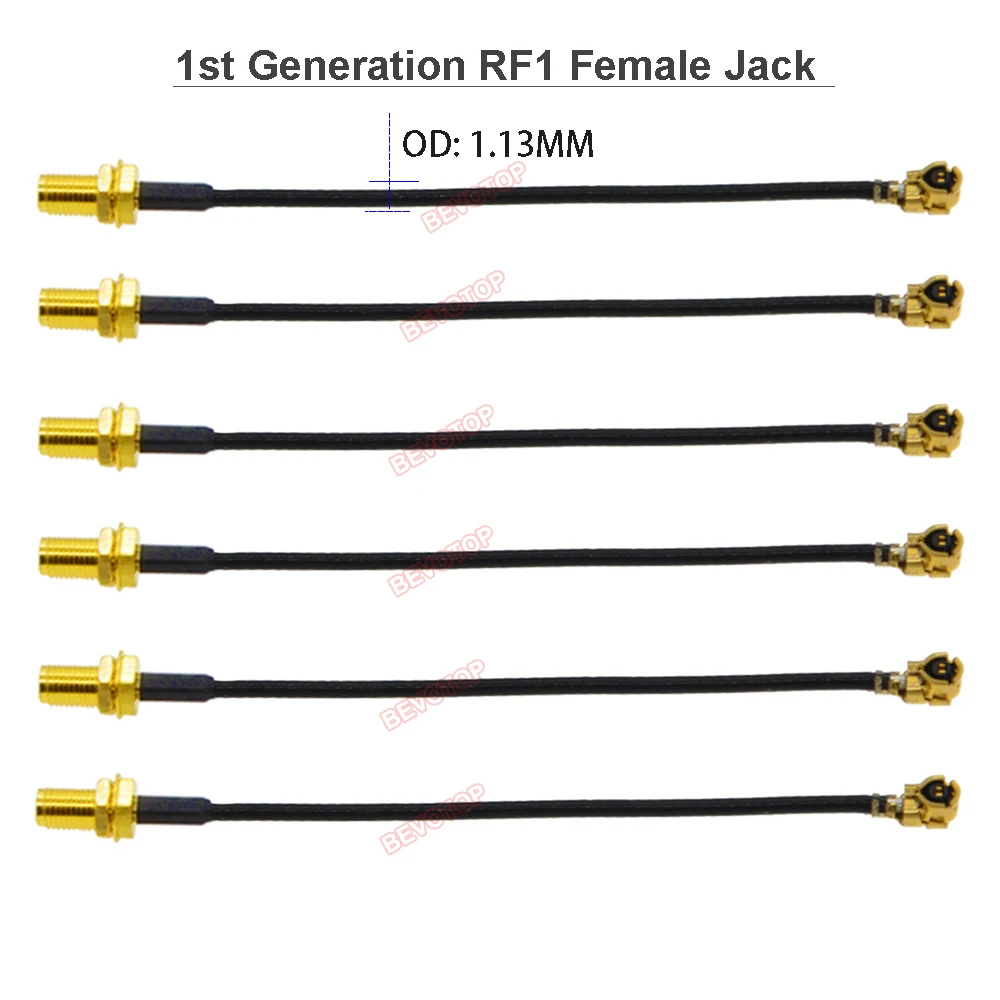 10pcs/lot SMA to u.FL RF1.13 Cable RP-SMA/ SMA Female to 1st/4th Generation RF1 / RF4 Female Jack RF Coaxial Antenna Jumper