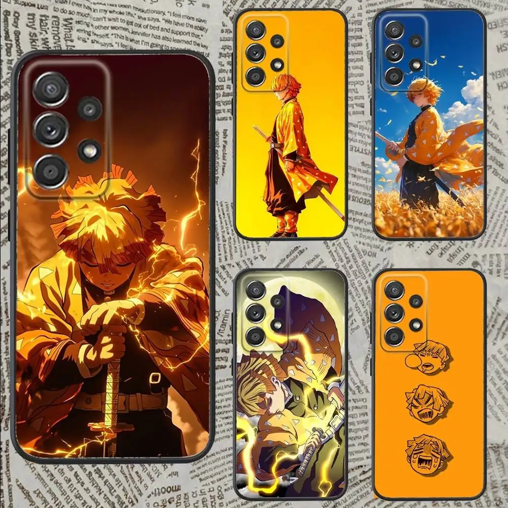 

Z-Zenitsu-us Anime A-Agatsuma -as Phone Case For Samsung S25,S24,S21,S22,S23,S30,Ultra,S20,Plus,Fe,Lite,Note,10,9,5G Black Cover
