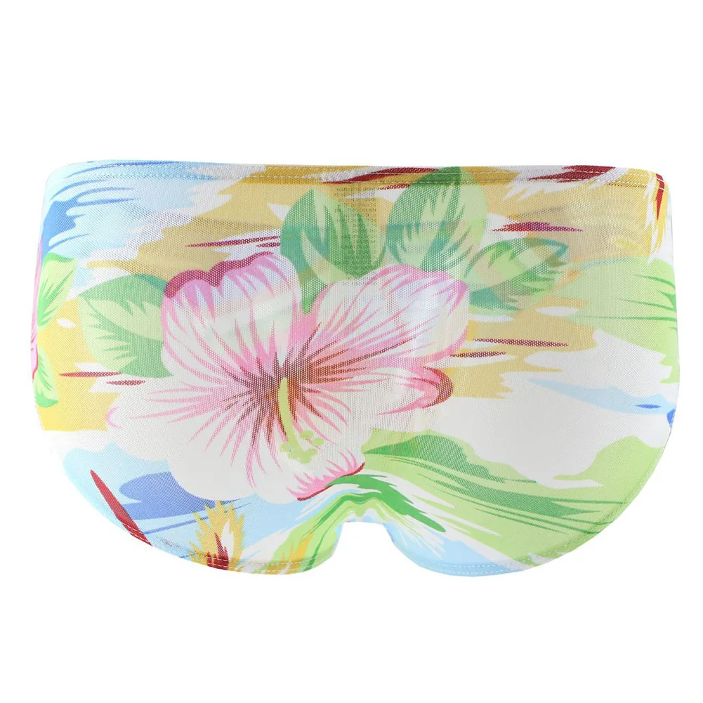 

Fashion Printed U Pouch Breathable Mesh Panties Underwear Comfortable Sexy Thin Man Summer Briefs Shorts