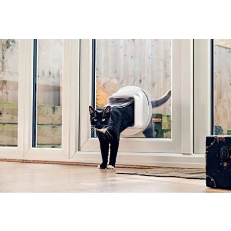 SureFlap Microchip Cat Door Connect with Hub Bundle - Door Opening: The Microchip Cat Door Flap Opening is 5 5/8" (w) by 4